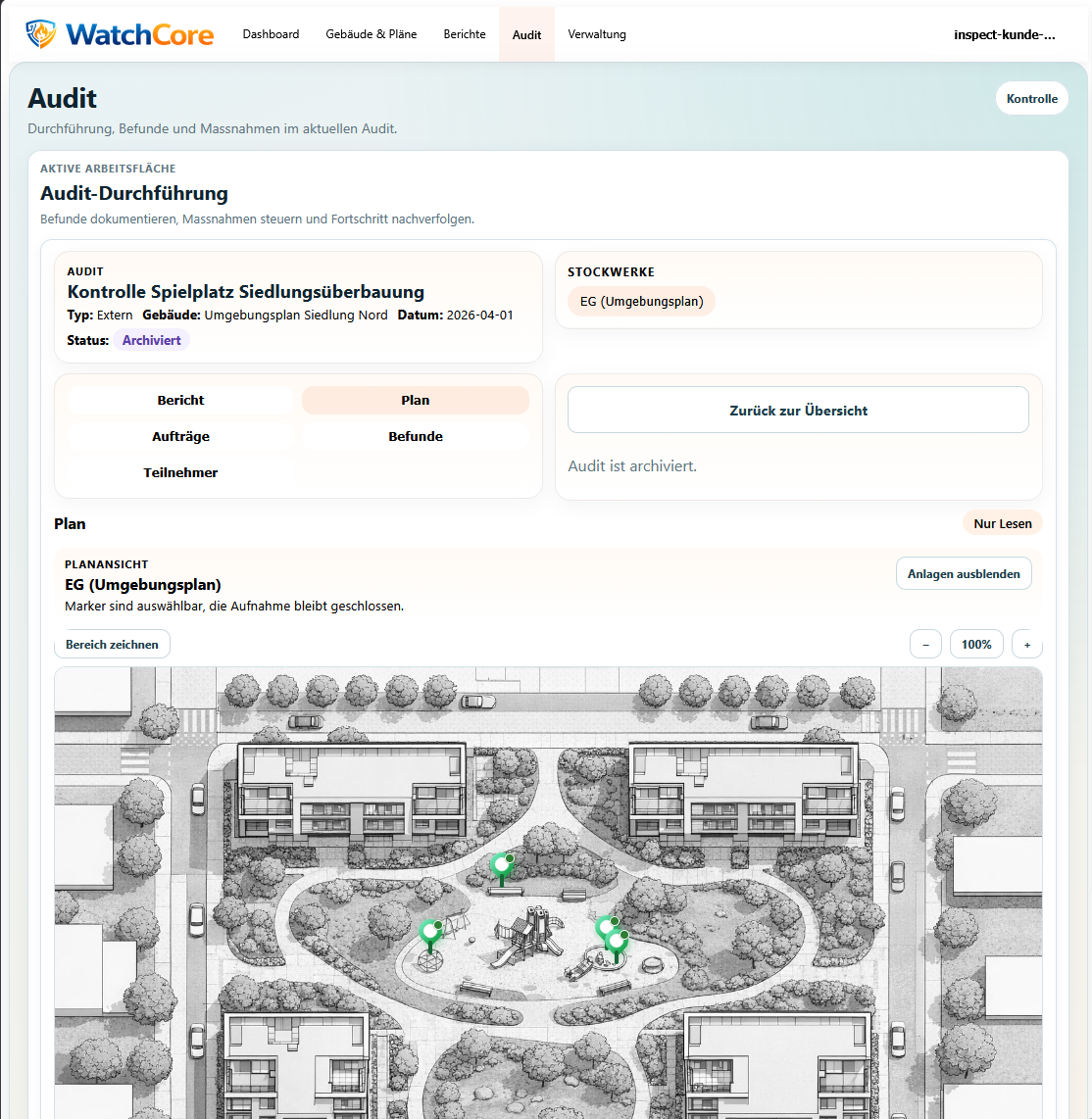 Audit – Screenshot